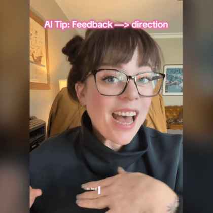 Screenshot of an AI enablement tutorial